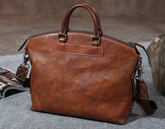 Handmade Leather Mens Cool Messenger Bag Briefcase Work Bag Business Bag Laptop Bag for men