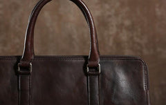 Handmade Leather Mens Cool Messenger Bag Briefcase Work Bag Business Bag Laptop Bag for men