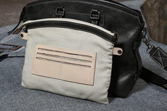 Handmade Leather Mens Cool Messenger Bag Briefcase Work Bag Business Bag Laptop Bag for men