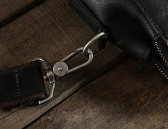 Handmade Leather Mens Cool Messenger Bag Briefcase Work Bag Business Bag Laptop Bag for men