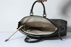 Handmade Leather Mens Cool Messenger Bag Briefcase Work Bag Business Bag Laptop Bag for men