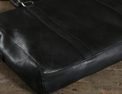 Handmade Leather Mens Cool Messenger Bag Briefcase Work Bag Business Bag Laptop Bag for men
