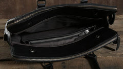Handmade Leather Mens Cool Messenger Bag Briefcase Work Bag Business Bag Laptop Bag for men