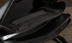Handmade Leather Mens Cool Messenger Bag Briefcase Work Bag Business Bag Laptop Bag for men