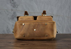 Handmade Leather Mens Cool Shoulder Bag Messenger Bag Camera Bag Cycling Bag for men