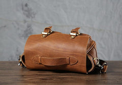 Handmade Leather Mens Cool Shoulder Bag Messenger Bag Camera Bag Cycling Bag for men