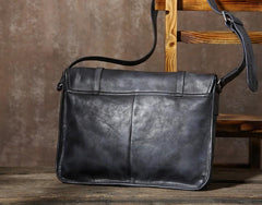 Handmade Leather Mens Cool Shoulder Bag Messenger Bag Chest Bag Bike Bag Cycling Bag for men