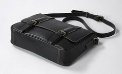 Handmade Leather Mens Cool Shoulder Bag Messenger Bag Chest Bag Bike Bag Cycling Bag for men