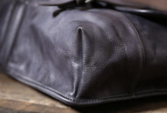 Handmade Leather Mens Cool Shoulder Bag Messenger Bag Chest Bag Bike Bag Cycling Bag for men