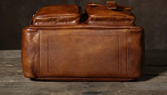 Handmade Leather Mens Cool Shoulder Bag Messenger Bag Chest Bag Bike Bag Cycling Bag for men