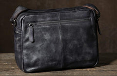 Handmade Leather Mens Cool Shoulder Bag Messenger Bag Chest Bag Bike Bag Cycling Bag for men