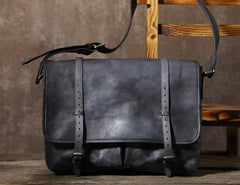 Handmade Leather Mens Cool Shoulder Bag Messenger Bag Chest Bag Bike Bag Cycling Bag for men