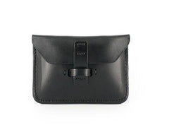 Handmade Leather Mens Front Pocket Wallet Card Wallets Small Change Wallets for Men