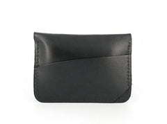 Handmade Leather Mens Front Pocket Wallet Card Wallets Small Change Wallets for Men