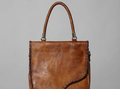 Handmade Leather Mens Handbag Cool Messenger Bag Shoulder Bag for Men - imessengerbags