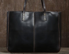 Handmade Leather Mens Tote Bag Cool Handbag Shoulder Bag Work Bag Laptop Bag for Men