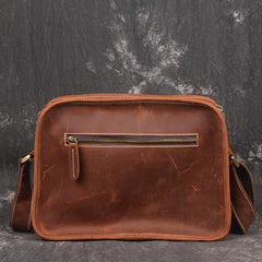 Handmade Leather Small Messenger Bag Shoulder Bag For Men - imessengerbags