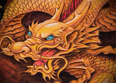 Handmade Leather Tooled Chinese Dragon Chain Wallet Mens Biker Wallet Cool Leather Wallet Long Phone Wallets for Men - imessengerbags