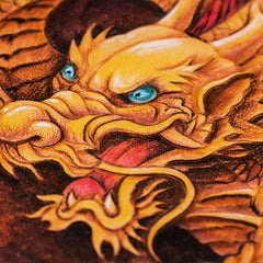 Handmade Leather Tooled Chinese Dragon Chain Wallet Mens Biker Wallet Cool Leather Wallet Long Phone Wallets for Men - imessengerbags