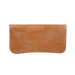 Handmade Mens Brown Leather Long Wallet Bifold Long Wallet Brown Card Wallet For Men - imessengerbags