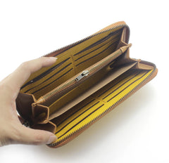 Cool Leather Men's Long Wallet with Chain Biker Chain Wallet Biker Wallet For Men - imessengerbags