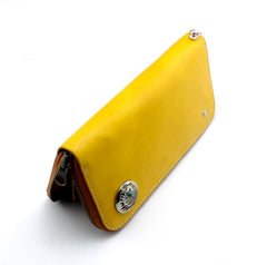 Cool Leather Men's Long Wallet with Chain Biker Chain Wallet Biker Wallet For Men - imessengerbags