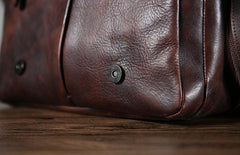 Handmade Vintage Leather Mens Cool Shoulder Bag Messenger Bag Chest Bag Bike Bag Cycling Bag for men - imessengerbags