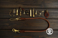 Handmade Vintage Leather Mens Wallet Chain Biker Wallet Chain Pants Chain For Men - imessengerbags