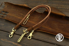 Handmade Vintage Leather Mens Wallet Chain Biker Wallet Chain Pants Chain For Men - imessengerbags