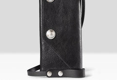 Handmade biker chain wallet leather chain wallet men Brown long wallet
