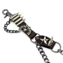 Badass Biker Heavy Metal Double Pants Chain Wallet Chain Motorcycle Punk Chain For Men - imessengerbags