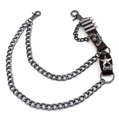 Badass Biker Heavy Metal Double Pants Chain Wallet Chain Motorcycle Punk Chain For Men - imessengerbags