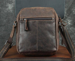Cool Leather Mens Small Messenger Bag Tablet Side Bag Shoulder Bags For Men - imessengerbags