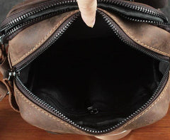 Cool Leather Mens Small Messenger Bag Tablet Side Bag Shoulder Bags For Men - imessengerbags