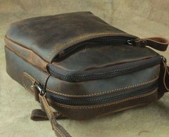 Cool Leather Mens Small Messenger Bag Tablet Side Bag Shoulder Bags For Men - imessengerbags