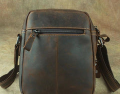 Cool Leather Mens Small Messenger Bag Tablet Side Bag Shoulder Bags For Men - imessengerbags