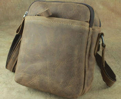 Cool Leather Mens Small Messenger Bag Tablet Side Bag Shoulder Bags For Men - imessengerbags