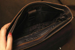 Vintage Mens Leather 13inch Laptop Briefcase Bag Business Bag Shoulder Bags For Men - imessengerbags