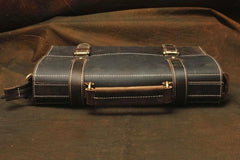Vintage Mens Leather 13inch Laptop Briefcase Bag Business Bag Shoulder Bags For Men - imessengerbags