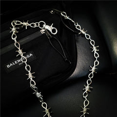 Badass Iron Thorns Pants Chain Hip Hop Punk Wallet Chain Biker Wallet Chain For Men - imessengerbags