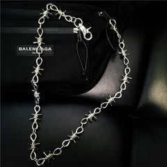 Badass Iron Thorns Pants Chain Hip Hop Punk Wallet Chain Biker Wallet Chain For Men - imessengerbags