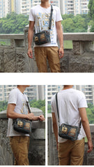  BumBag For Men Denim Small Fanny Pack Crossbody Convertible Small Jean Shoulder Bag Hip Bag