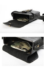 Brown LEATHER MEN'S 8 INCHES Small Side BAGs Vertical MESSENGER BAG Courier BAG FOR MEN - imessengerbags