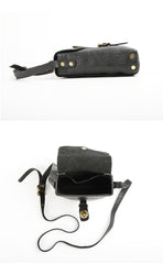 Brown LEATHER MEN'S 8 INCHES Small Side BAGs Vertical MESSENGER BAG Courier BAG FOR MEN - imessengerbags