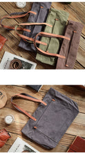 mens canvas tote Khaki Canvas Tote Bag for Men Canvas Tote Bag Crossbody Tote Bag On Shoulder Mens