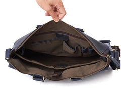 LEATHER MENS BRIEFCASE Vintage WORK BAG BUSINESS BAG FOR MEN - imessengerbags