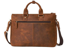 LEATHER MENS BRIEFCASE Vintage WORK BAG BUSINESS BAG FOR MEN - imessengerbags