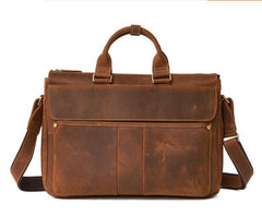 LEATHER MENS BRIEFCASE Vintage WORK BAG BUSINESS BAG FOR MEN - imessengerbags