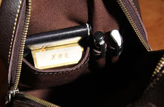 LEATHER MENS COOL SLING BAG Black Coffee CROSSBODY BAG CHEST BAG FOR MEN - imessengerbags