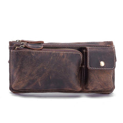 LEATHER MENS FANNY PACK FOR MEN BUMBAG Vintage WAIST BAG